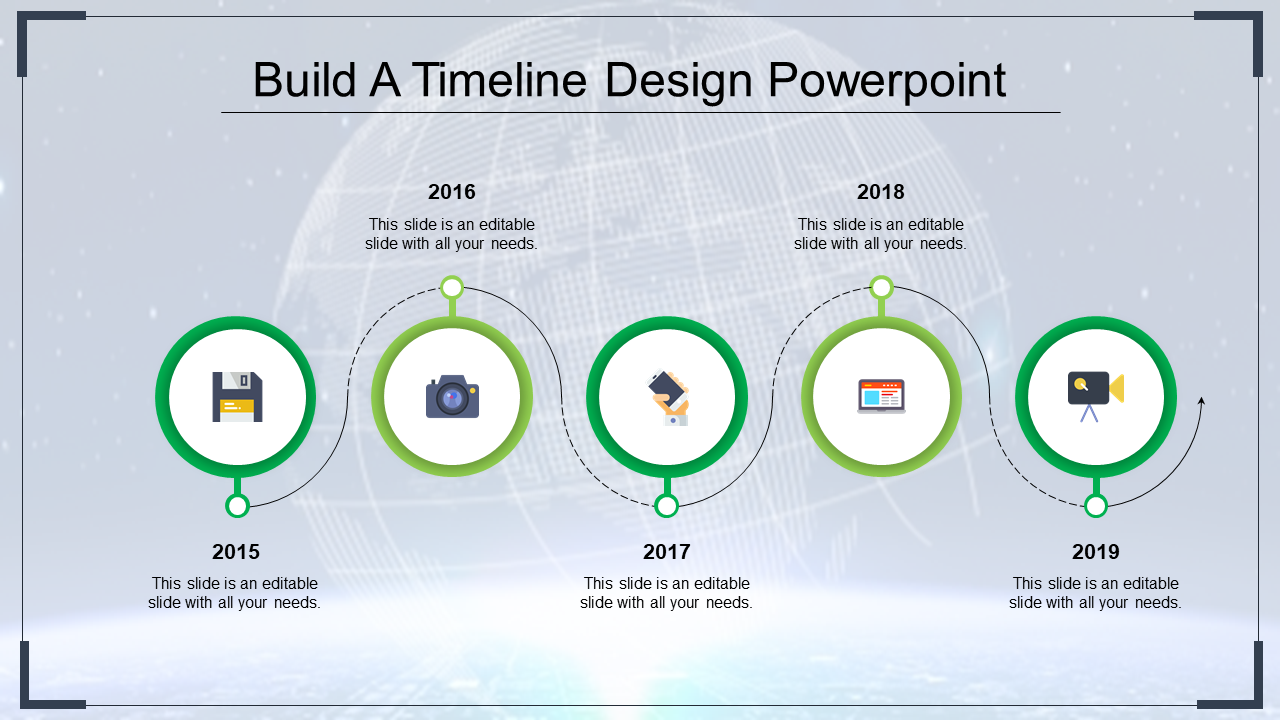 Timeline Design PPT Template and Google Slides